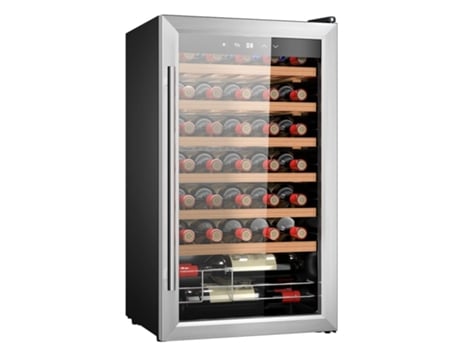Cave de Vinho de 34 Garrafas de Capacidade com Sistema Compressor de Arrefecimento Que Garante Um Alto Desempenho Temperatura Regulável e Lu CECOTEC