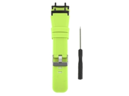 Pulseira Silicone T Rex 3 Com Fivela Aço Inoxidável Verde Fluorescente
