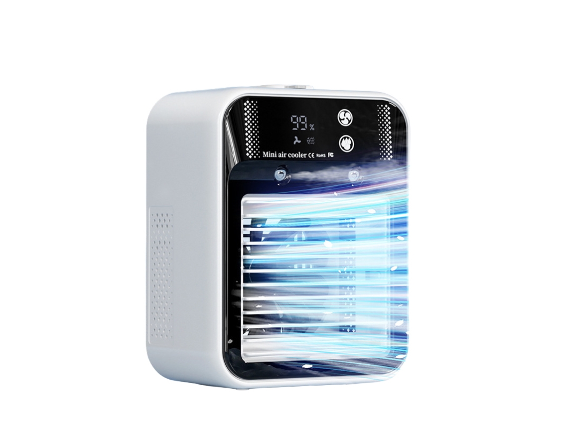 Laxiscreed Mini Ar Condicionado De Mesa Com Ventilador E Nebulizador Para Dormitórios