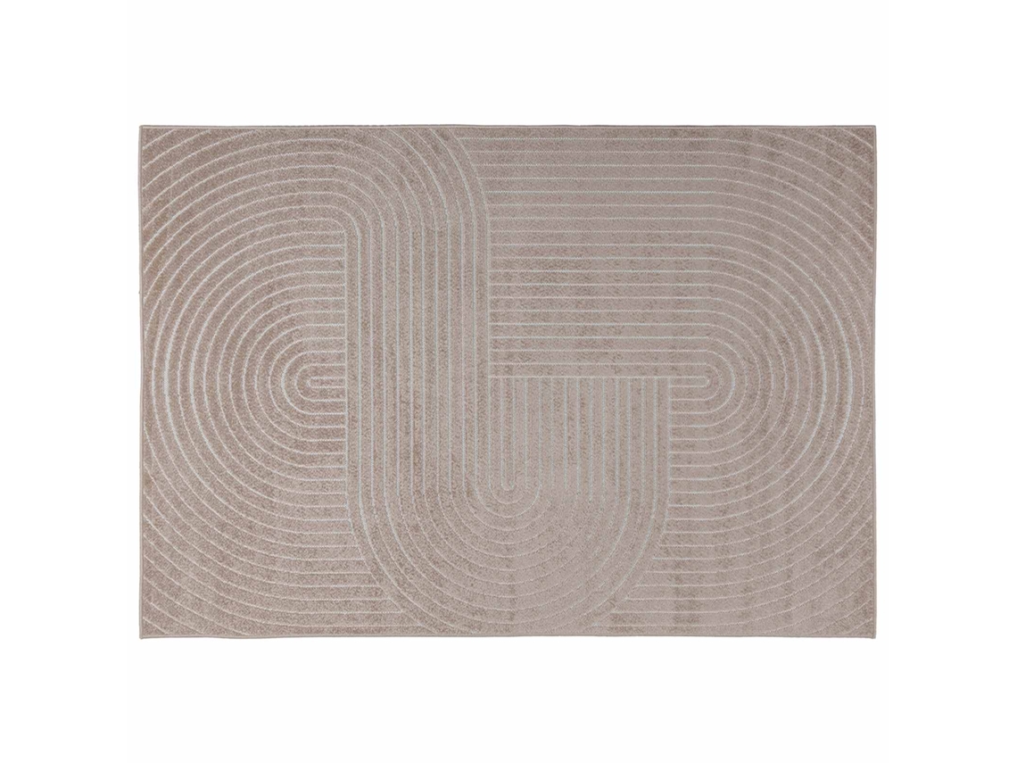 Conjunto 1 Tapete Moderno Vidaxl Bege Poliéster (280 X 200 Cm)