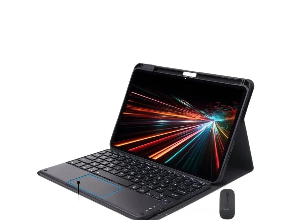 Capa Protetora Teclado Com Retroiluminação E Rato Para Xiaomi 5/5pro 11 Polegadas Hibbent (português-preto)