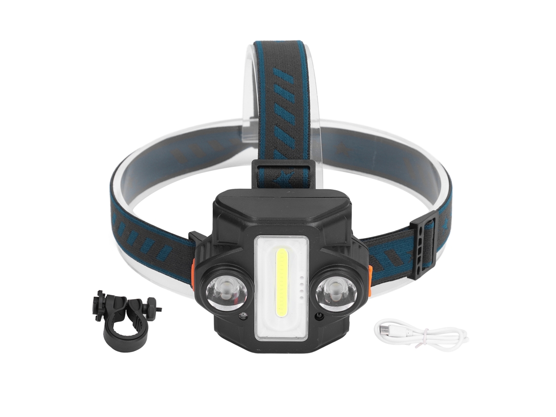 2026 lanterna Frontal Led 2 em 1 com Indução Luz Alta Usb Recarregável Impermeável para Exteriores e Bicicleta