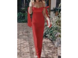 2026 vestido de Festa Satinado para Mulher Sem Mangas Off Shoulder Longo Slim Cor Sólida Verão Primavera Moderno