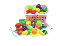 23pcs Brinquedos De Cozinha Com Frutas Legumes Simulados Para Crianças Educação