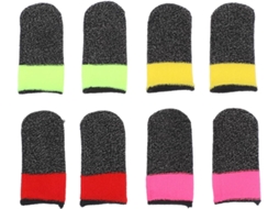 Angooily Conjunto De 4 Pares Capas Antitranspirantes Para Jogos, Acessórios Respiráveis Para Jogos, Fibra Prateada Para