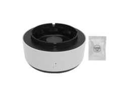 Cinzeiro Purificador de Ar 2 em 1 Sem Fumo Botão Único Design Elegante para Escritório Cinza