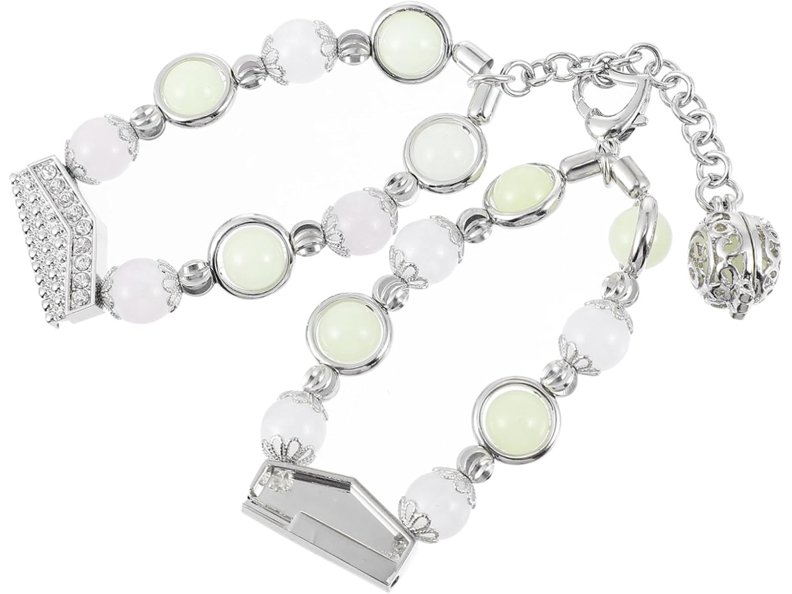 Pulseira Luminosa Para Relógio Feminino, Compatível Com Samsung Watch, Elegante E Prática, Na Cor Pr Gokoco