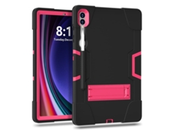 Capa Para Tablet Lurelia, Compatível Com Samsung Galaxy Tab S9 12.4x810/x818u De Silicone, Preto E Vermelho, Pc, Proteção Antiquedas