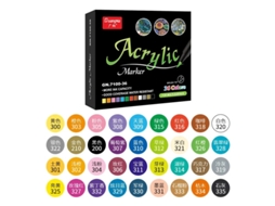 Lurelia Marcadores Acrílicos 36 Cores Para Diy, Pintura E Estudantes