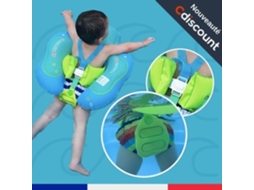 Boia De Natação Para Bebês E Crianças - Tamanho 2 (10-15 Kg) - Azul E Verde -aquaforge