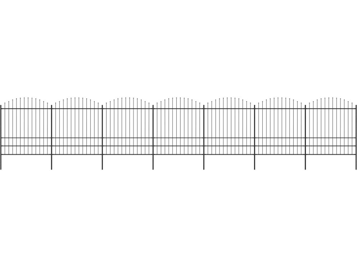 Garden Fence, Garden Fences Vidaxl Preto Aço (n/a)