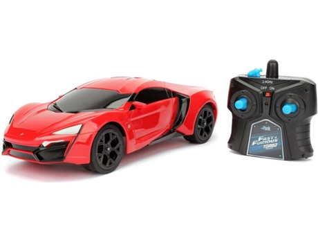 Carro Telecomandado  Fast&Furious Lykan Hypersport (Idade Mínima: 6 - Alcance: 25 m - Velocidade Máxima: 10 Km/h)