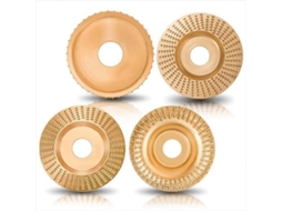 Conjunto De Discos Para Esculpir Madeira Com Rebarbadora Angular Para Fixação De 4 Pol. Ou 4 1/2 Pol.