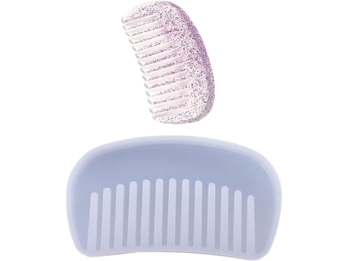 Molde De Silicone Flexível E Reutilizável Para Pente Manual