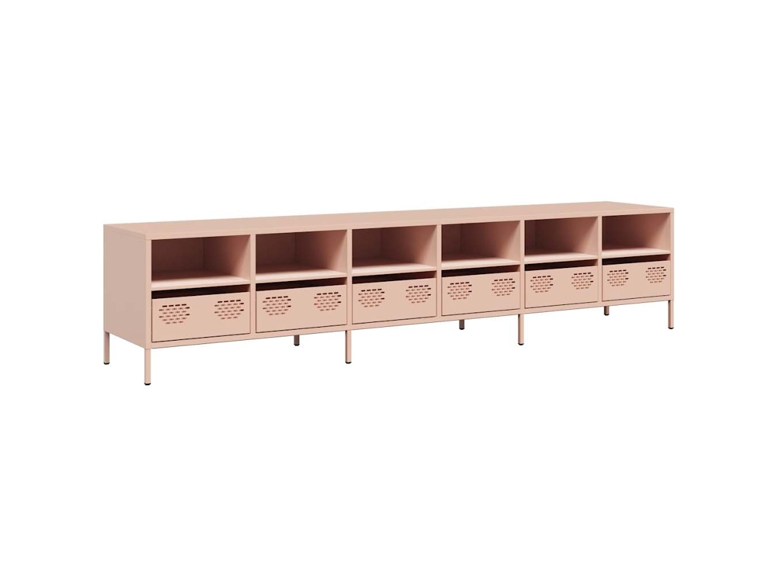 Tv Cabinet, Tv Cabinets Vidaxl Cor-de-rosa Aço (n/a)