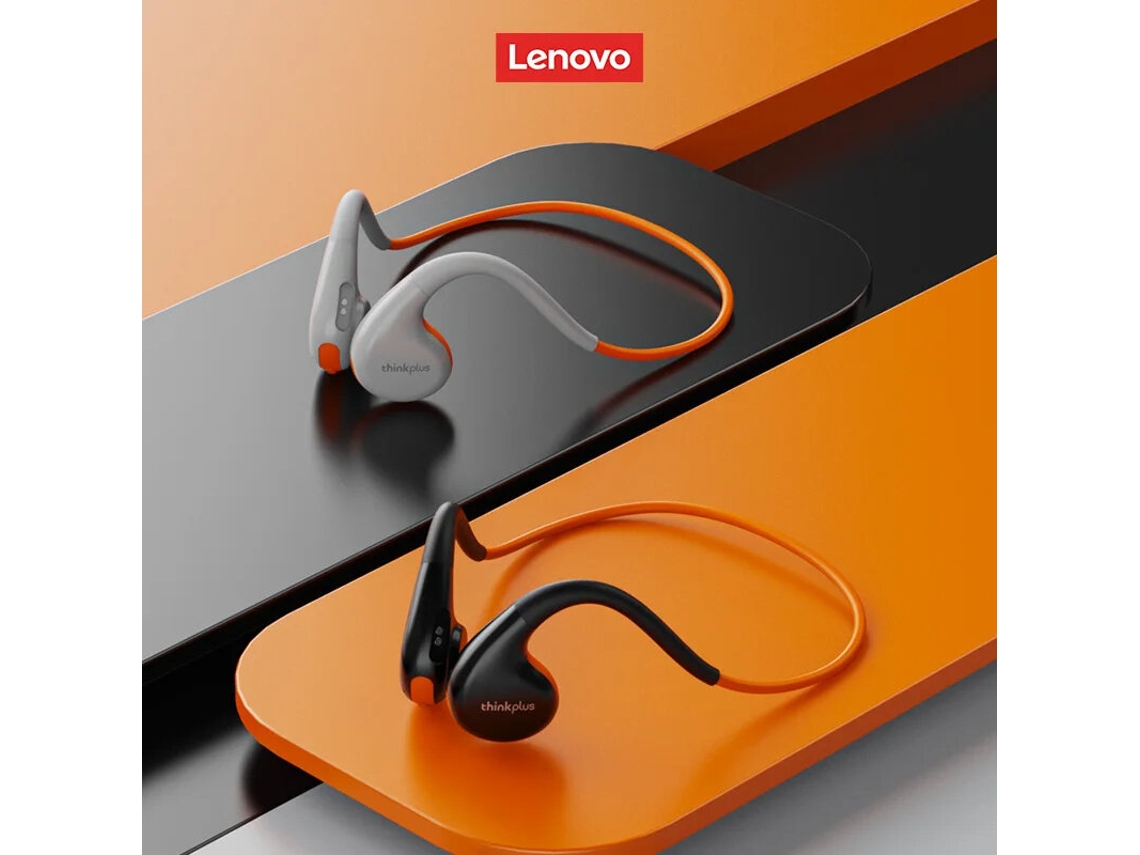 Auricular Desportivo Lenovo X7 Bluetooth 5.3 Aparelhagem Hi-Fi De Som Surround De 360 Flexível Ip68 À Prova De Água Ganchos Auriculares Com Microfone