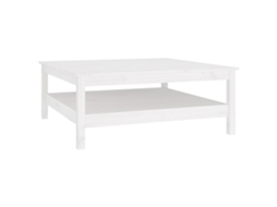 Coffee Table, Coffee Tables Vidaxl Branco Madeira De Pinho (100 X 100 X 40 Cm)
