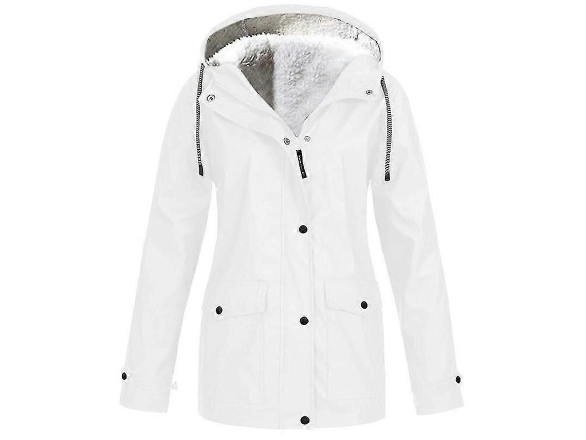 2026 chaquetas de Invierno Y Otoño para Mujer Con Forro Polar Impermeables Transpirables Resistente Al Viento Capucha Tela Recubierta Brillo