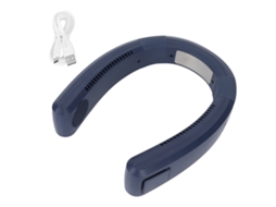Ventilador de Pescoço Usb Portátil 80 Buracos 4000 5500rpm Azul
