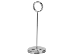 Suporte para Números de Mesa em Aço Inoxidável Prata NEVEANCE