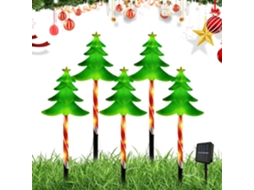Lumières Solaires De Noël Pour Extérieur Éclairage Extérieur Sur Piquets De Jardin,decorações De N Gokoco