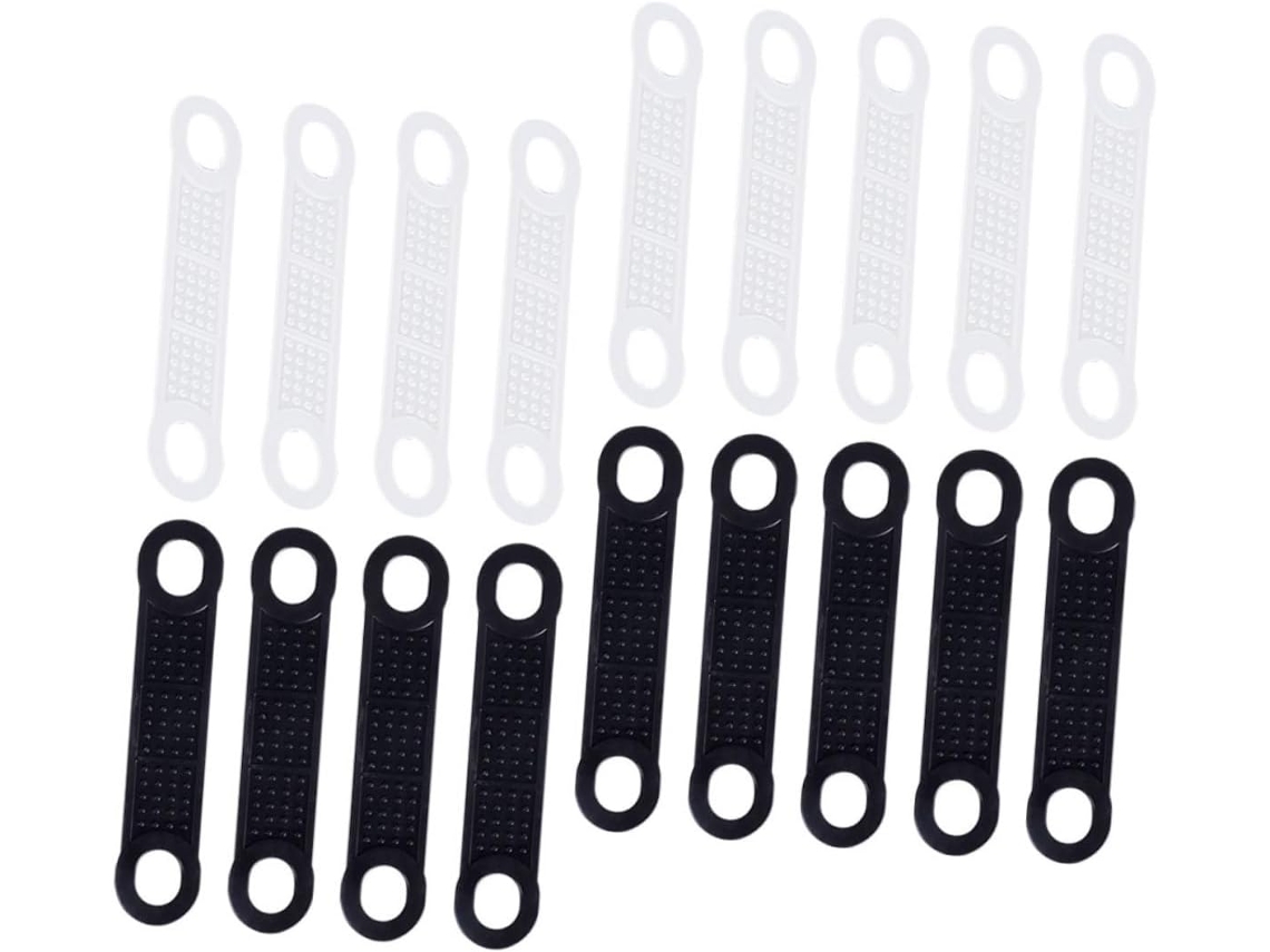 Conjunto de 50 tiras antiderrapantes de silicone para armários de roupa.