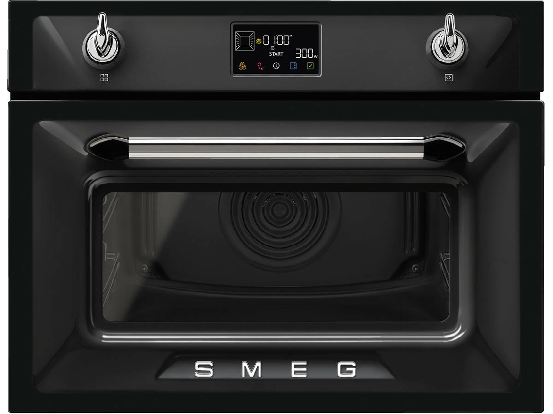 Forno Micro-ondas SMEG SO4902M1N (40 L - 59.7 cm - Hidrolítico - Preto)