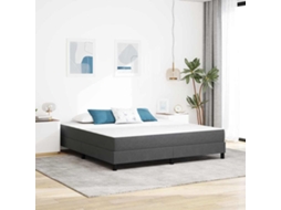 Vidaxl Colchão de Cama com Colchão Cinzeto 180 X 200 Cm Tecido