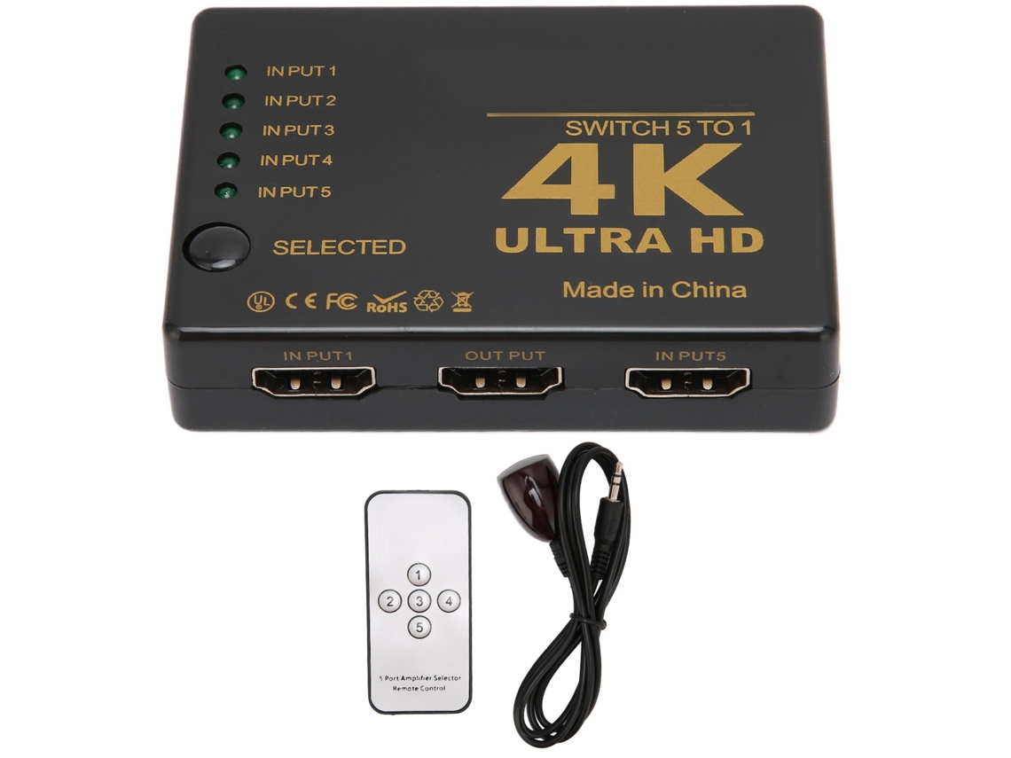 Conversor Hdmi LAXISCREED 5 em 1 Switch 4k 2k