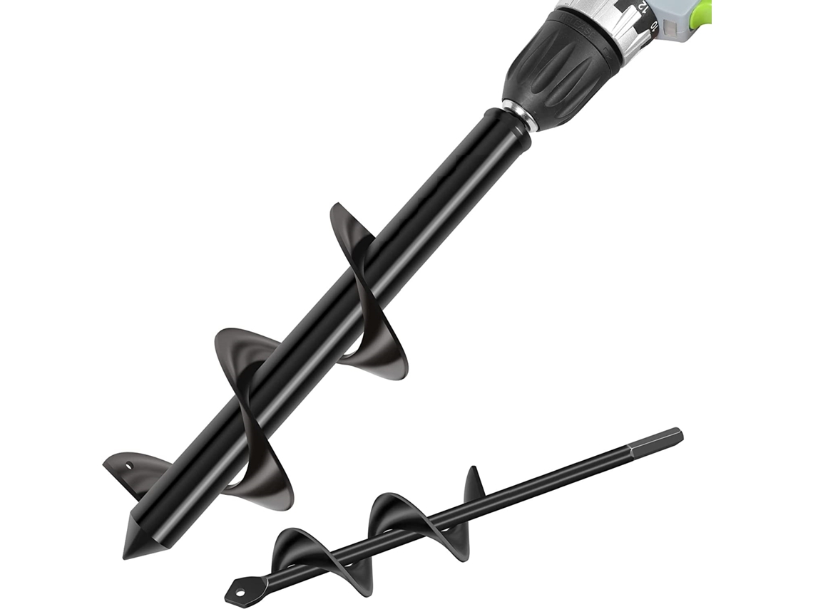Broca de jardim de 80mm e 40mm, com duas peças