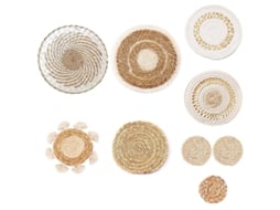 Conjunto De Cestos De Parede Para Decoração De Ambientes