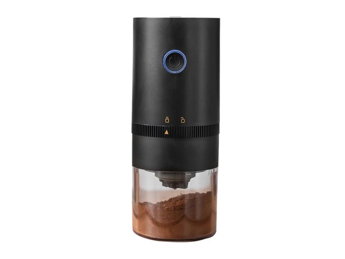 Cafeteira Portátil Com Moinho Usb-c, Núcleo De Infusão Em Aço Inoxidável, Prensa Francesa Compacta Para Viagem (preta)