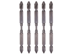 Yuru 5pcs Pontas de Parafusadeira Elétrica 2 Cabeças Anti deslizante Liga de Aço Ferramenta Manual Hardware 110mm