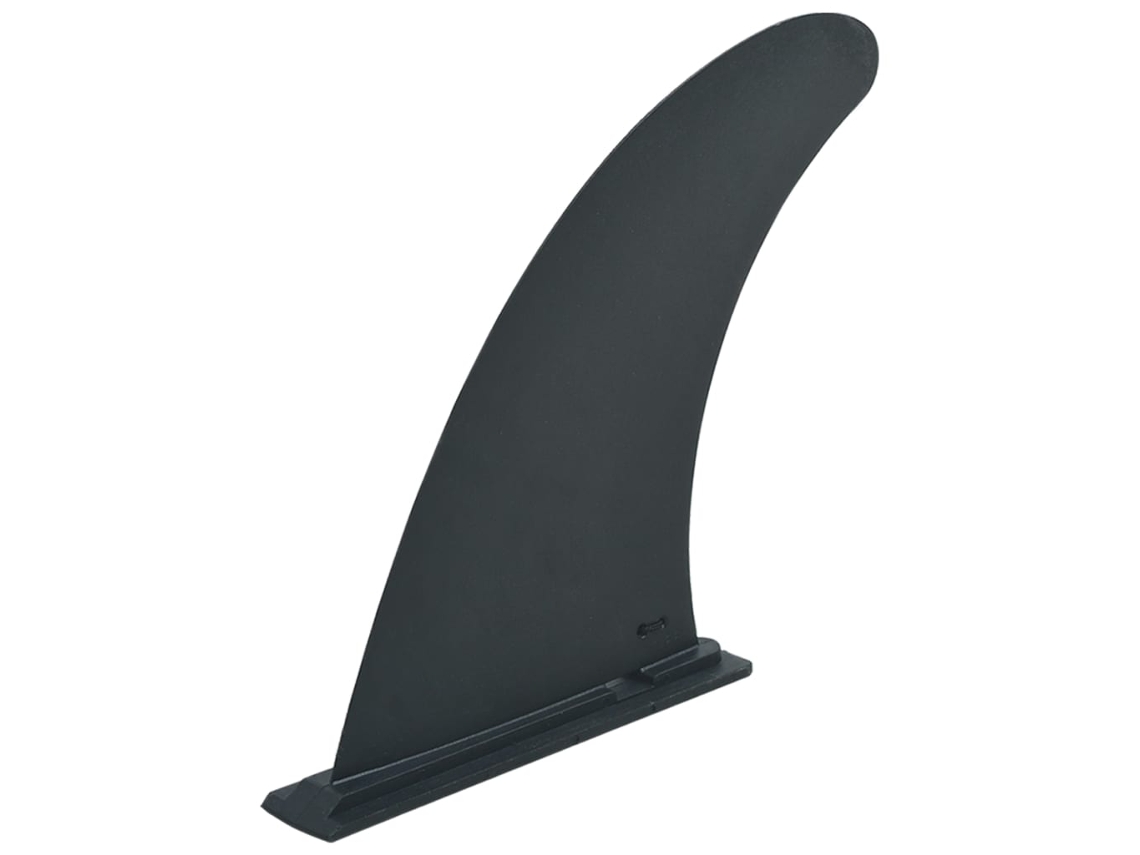 vidaXL Aleta central p/ prancha de SUP 18,3x21,2 cm plástico preto