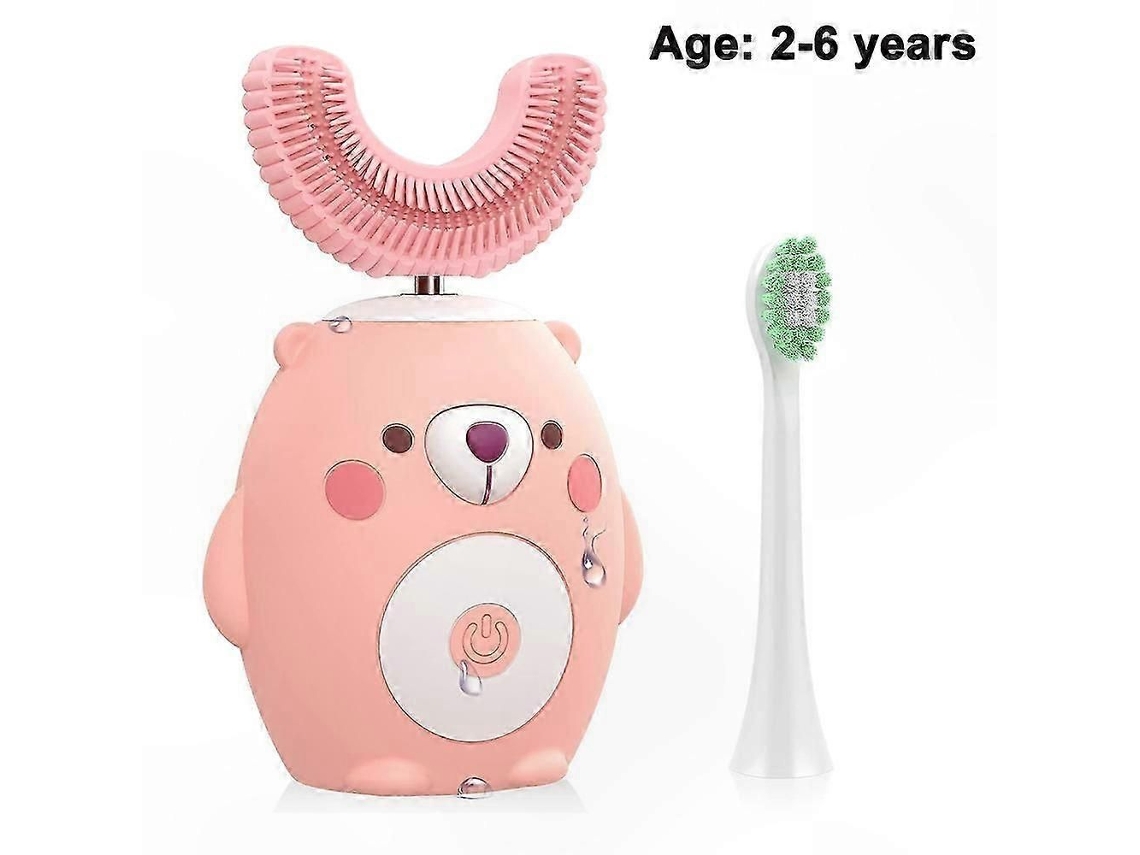 Escova de Dentes Elétrica Infantil com Cabeça Gel Macia e Design em Formato U para uma Experiência Escovação Di Vertida. GOKOCO