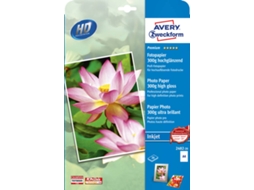 Papel Fotográfico AVERY Premium Inkjet, A4, 300g