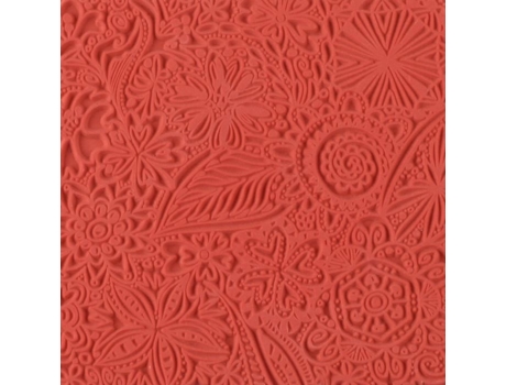Placa de textura Cernit - 9 cm - Flores - Cernit Not Relevant