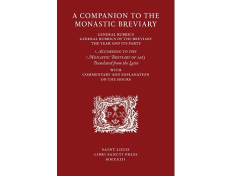 Livro A Companion to the Monastic Breviary de Ackerman e Cameron (Inglês)
