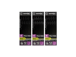 Conjunto de 8 líderes sem barbless MATRIX MXC-1 pole Rig