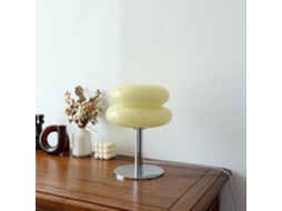 Luminária de mesa em formato de ovo Marhynchus, elegante luminária de mesa em vidro com USB, luz suave e econômica, ideal para