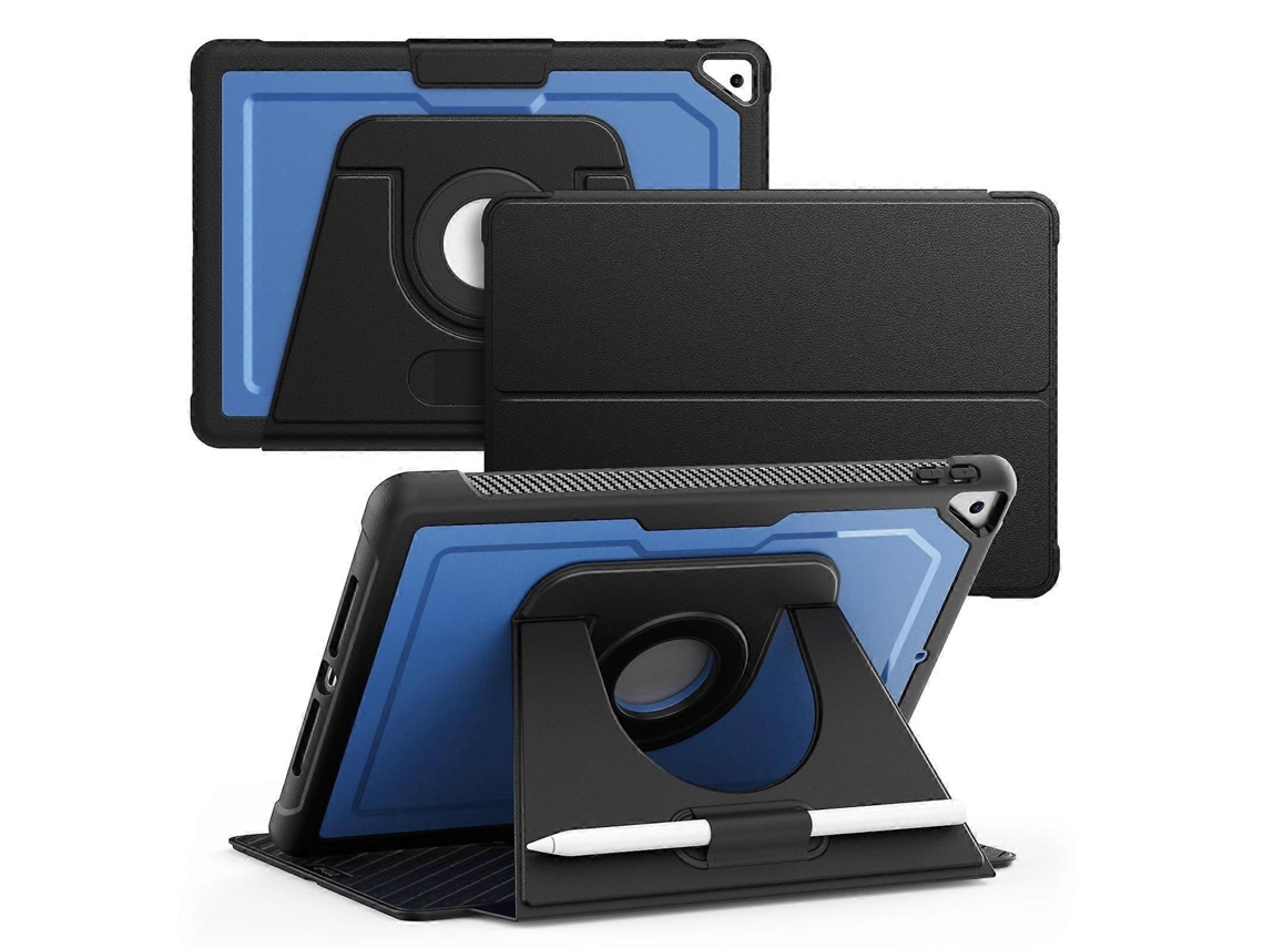 Capa de couro inteligente Webake Honeycomb com rotação magnética para tablet