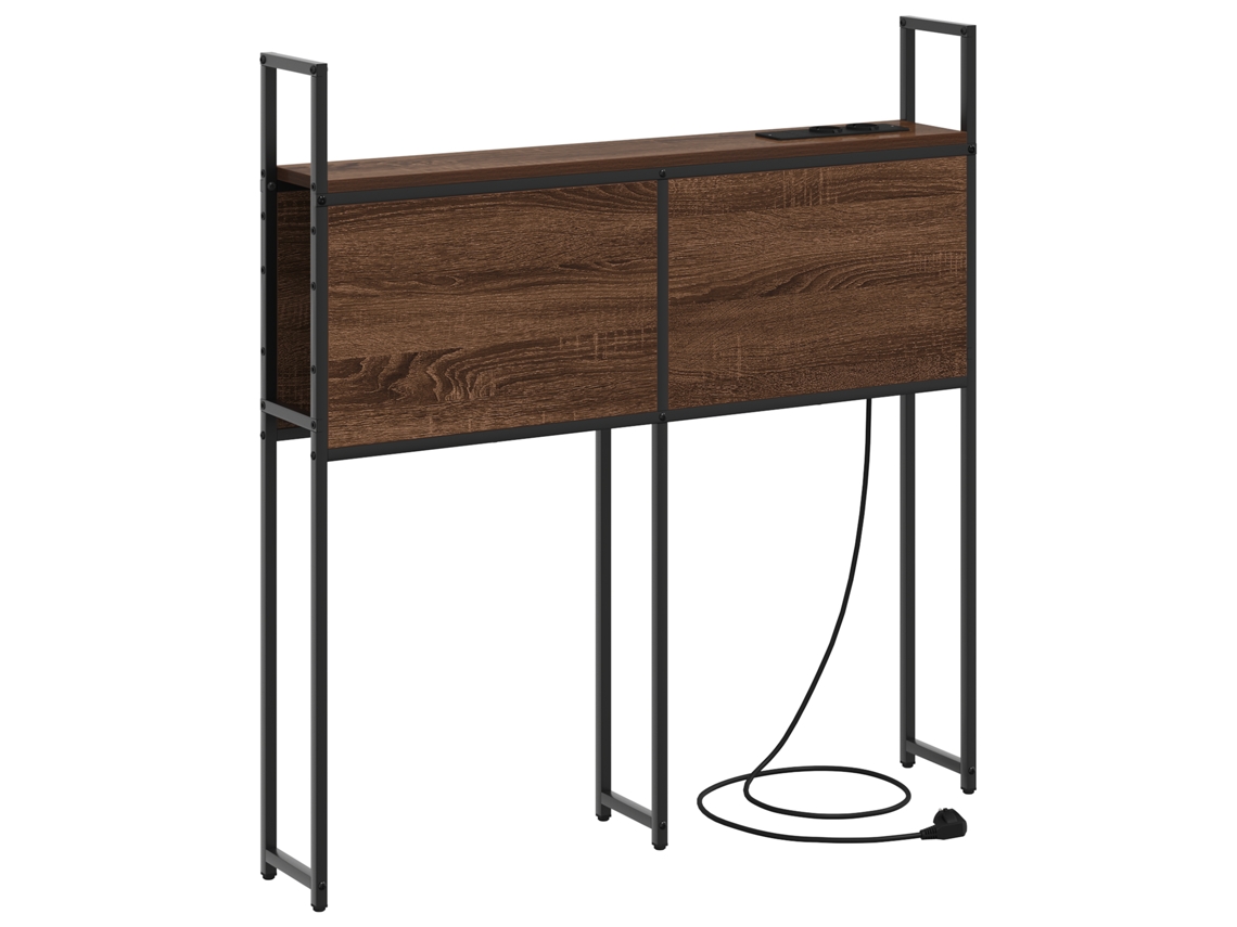 Conjunto 1 Cabeceira De Armazenamento Vidaxl Castanho Derivados De Madeira (98 Cm)