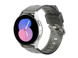 Pulseira De Relógio Transparente Com Glitter E Textura De Diamante De 20 Mm