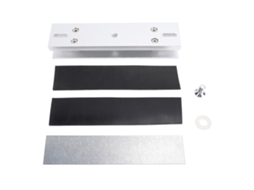 Soporte En U De Acero Aluminio Candado Magnético Electromagnético 280kg 600lbs Para Puerta De Vidrio Sin Marco