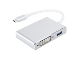 2026zentro-adaptador De Cabo 4 Em 1 Type-c Para Hdmi Dvi Vga Usb 3.0 Multifuncional Para Laptop Computador