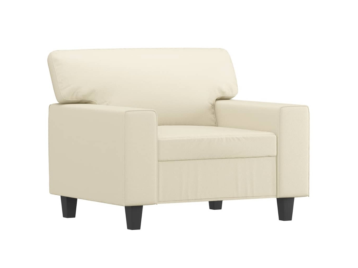 Sofa Chair, Sofa Chairs Vidaxl Creme Couro Artificial (n/a)