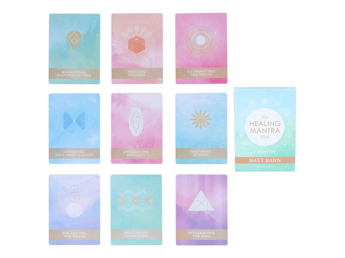 Primerox baralho de Tarot 52 Folhas Cartas de Adivinhação para Iniciantes Portátil