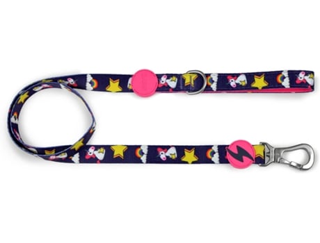 Trela para Cães  Unicórnio (Rosa - XS - Porte Pequeno)