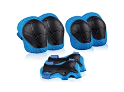 2026 conjunto de Equipo Protector para Niños 3 En 1 Rodilleras Cotillones Guardianes de Muñecas Ajustable para Patinaje Ciclismo Scooter