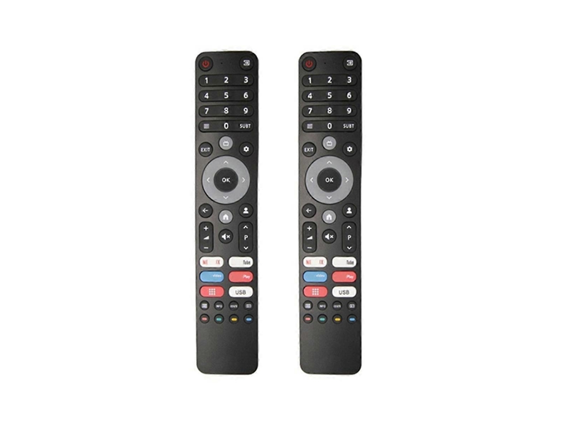Conjunto de 2 controles remotos universais para TVs DEXP, Viomi e Chiq
